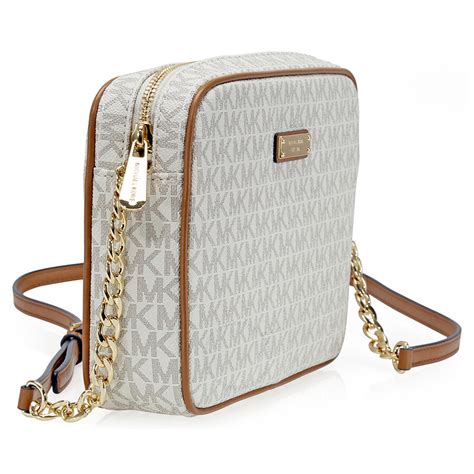 michael kors logo jet set crossbody|Michael Kors jet set vanilla.